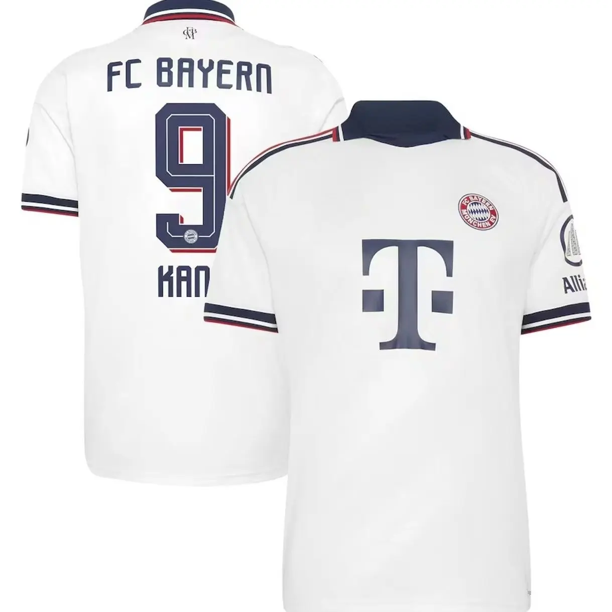 Unisex Soccer Jersey Kane 9 Bayern Munich 2026/27 Away Replica Jersey - White