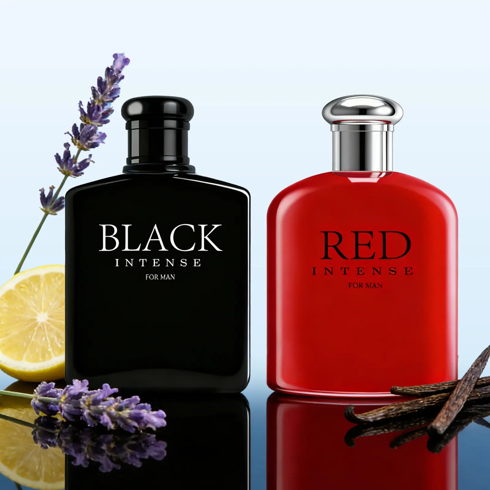 2PACK/200ML Men's Bold Scent Duo | Spicy Cranberry Citrus & Tropical Mango Sandalwood Blends | Amber Coffee Woods & Patchouli Tonka Accord | Transformative Daily Cologne Pair for Him