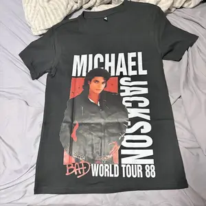 Michael Jackson Bad Tour 88 Classic Unisex T Shirt Vintage Boxy