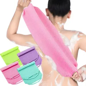 Elasticity Long Shower Towel Body Brush Bathing Massage Back Exfoliating Bathroom Wash Brush Bath Tools