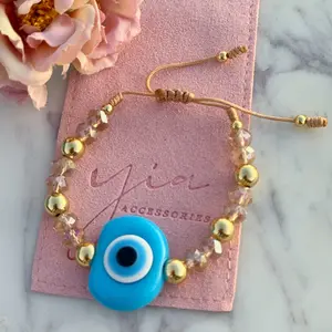 Bubble Heart Evil Eye Bracelet Faith Wear Jewelry Summer Dainty Jewelry