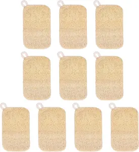 10 PCS Natural Sponges for Dishes, Loofah Dish Sponge for Kitchen Compostable Natural Loofah Sponges