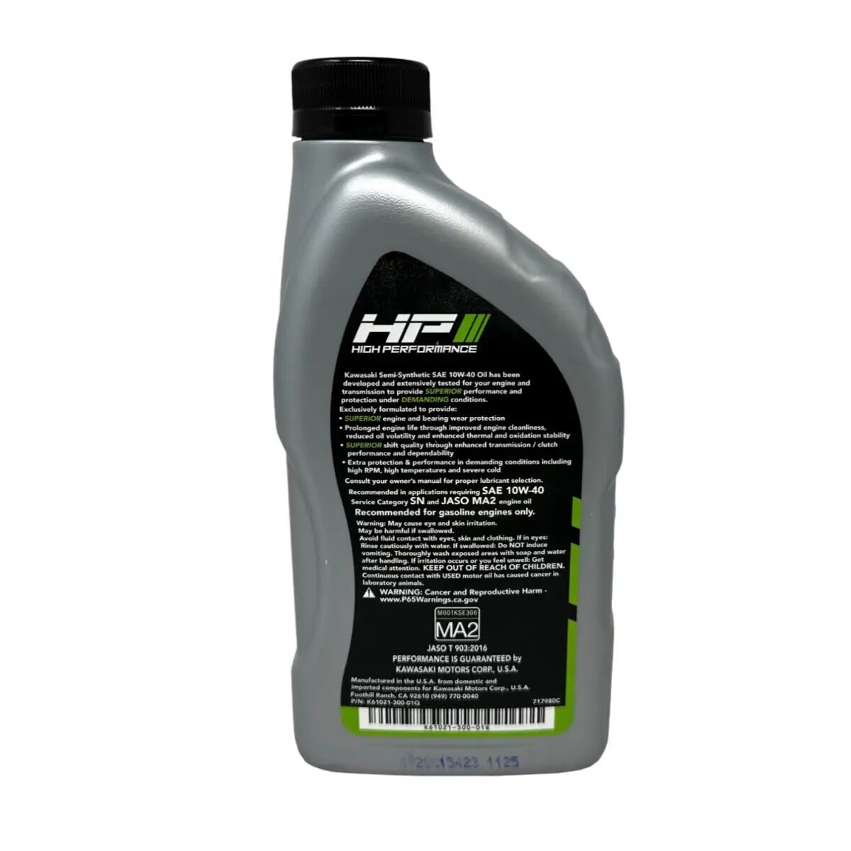 Kawasaki Genuine OEM KPO Semi-Synthetic 10W-40 Oil K61021-300-01Q