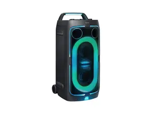 Samsung MX-ST50F 240W Sound Tower Portable Party Speaker with Built-in Battery & Wheels - Black