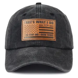 Funny Hats for Men, I Fix Stuff and I Know Things Baseball Cap, Fathers Day Christmas Birthday Gifts for Cool Papa Dad Grandpa Uncle Husband