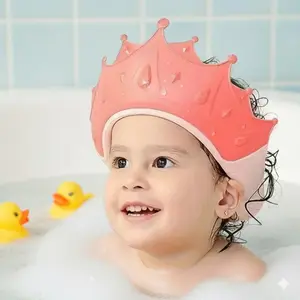 Adjustable Silicone Baby Bath Hat Set, Anti-Slip Waterproof Ear Protection Bathing Cap for Newborns. Eco-Friendly, Soft Washable, Eye-Safe Shower Cap. Essential Baby Bathing Accessory, Secure Bathing Gear, Infant Hair Washing Cap Care