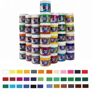COLORARTS 36-Colors 100ml Professional Acrylic Paint Set High Pigment Quick Dry Formula for Canvas Wood Glass Ceramic Multi Surface Artist Supplies