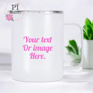 12 oz stainless steel Custom Camper Mug, personalized mug