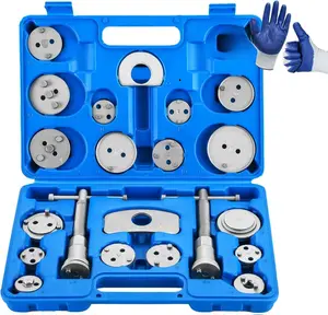 24pcs Heavy Duty Disc Brake Caliper Tool Set Disc Brake Caliper Compressor Wind Back Tool Brake Spreading Tools (Blue)