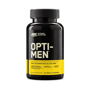 Optimum Nutrition Opti-Men 150 Tablets MultiVitamin for Men with Vitamin C D Zinc B12 & Free Form Amino Acids 50-Day Supply