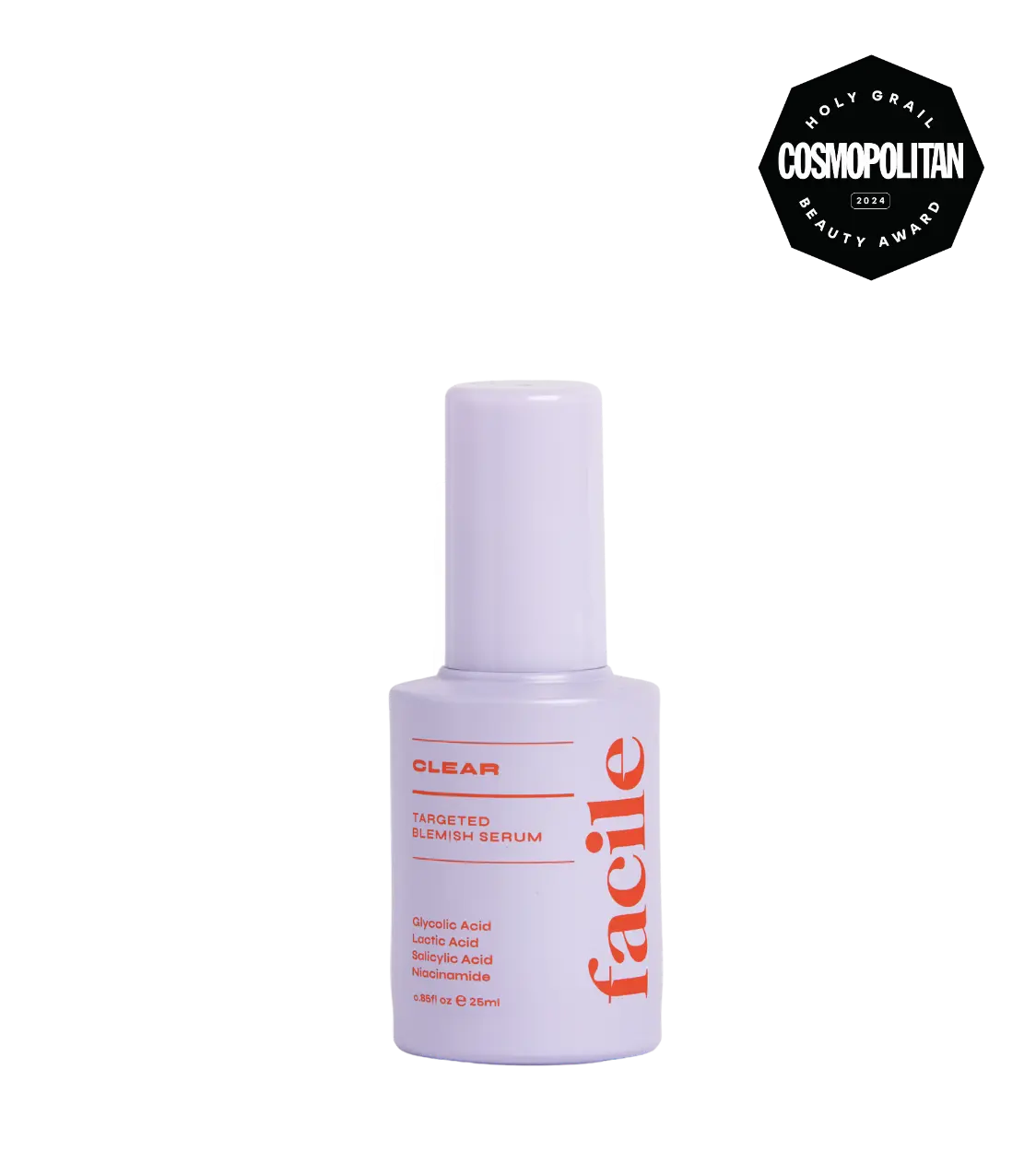 Clear Exfoliating Serum for Blemishes with 10% AHA + BHA Blend