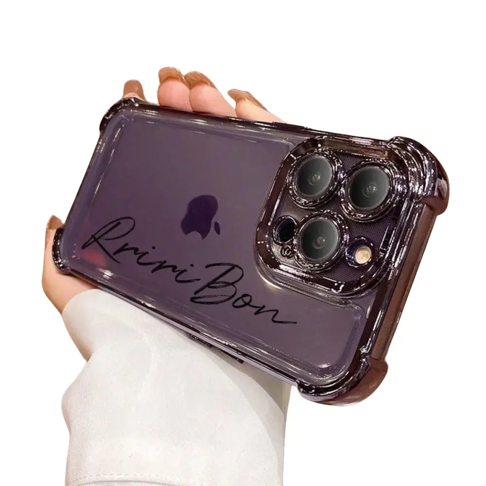 Stylish & Creative Brennan Pattern Four-Corner Electroplated Phone Case with Lens Protection, Shockproof & Drop-Proof, Unisex. Compatible with iPhone 17/17 Air/17 Pro/17 Pro Max/16/15/14/13/12/11/X/XS Pro Plus Max Series & Galaxy S22/S23/S24/S25 Series. S