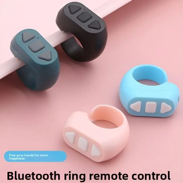 Bluetooth Selfie Remote Control Phone Button Black