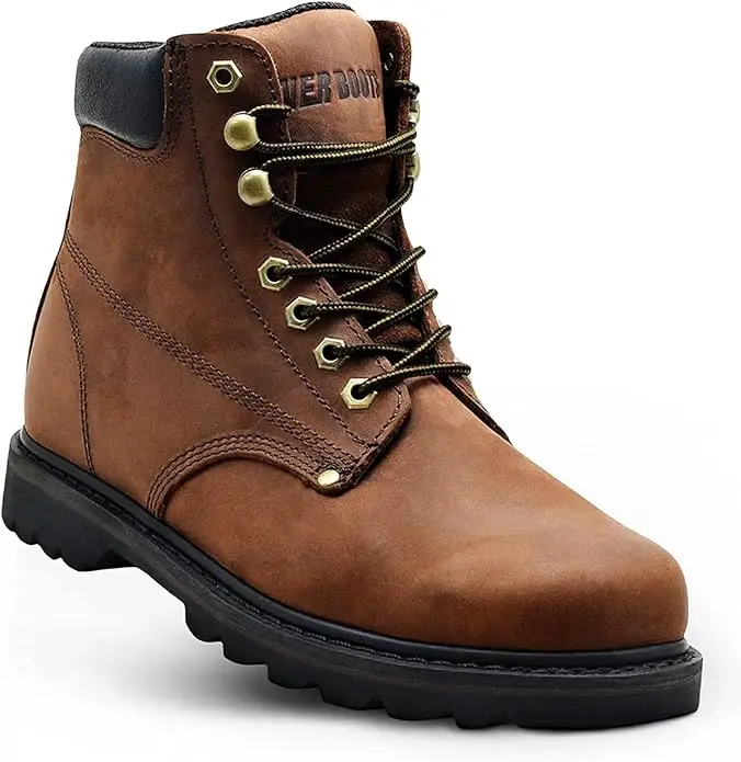 EVER BOOTS Men\'s Wellington Steel Toe Waterproof Size 13M In Dark Brown Wolverine Men main image 2