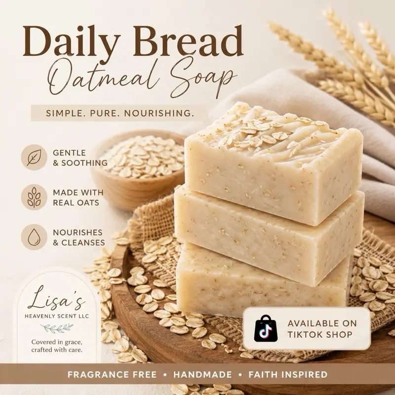 Daily Bread Oatmeal Handmade Soap Bar – Natural Skincare