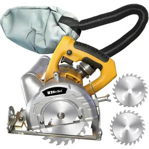 Mini Saw Corded,4"&5" Wood Saw with Vacuum Dust Bag,0-45° Cutting Bevel, Max Cutting Depth 1.6"(90°), 1.28"(45°) for Wood,Soft,Tile,Cutting 001