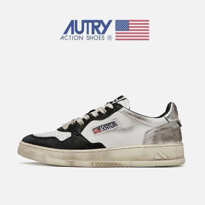 Black and white distressed finish