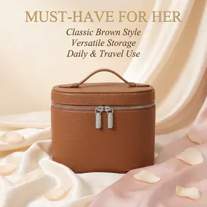 2026 Cross-Border Makeup Bag for Women, Luxury Large Capacity Handheld Travel Wash Kit, Multi-Functional Makeup Storage Pouch