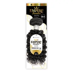 Sensationnel Virgin Human Hair Weave Empire Bundles Burmese Curl (10"-28")