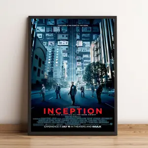 Inception Poster, Inception Wall Art, Wall Decor, Canvas Print