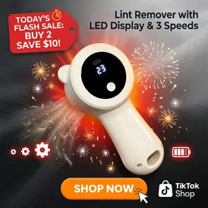 Rechargeable fabric trimmer, stainless steel 6-blade blade | Fiber remover with 3-speed settings and LED display – an efficient garment and fiber repair cutter that can remove fuzz, fiber balls, and pilling. Christmas gift.