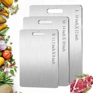 Titanium  Board,  Pure Titanium  Boards for Kitchen, Double Sided -Grade, Dishwasher Safe Chopping Board for  Meat Vegetable Fruit (18"L x 12"W)