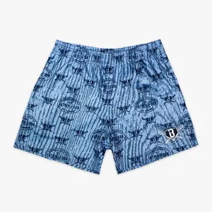 Baseball Lifestyle 101 Ice Heritage Diamond Youth Shorts  – Trendy Streetwear Summer Shorts, Casual Lightweight Athletic Shorts for Men, TikTok Viral Y2K Style Outfit