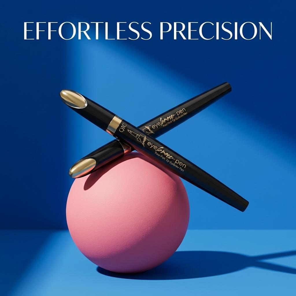 4-Tip Microblading Eyebrow Pen, Waterproof Brow Marker for Natural Hair-Like Strokes, Quick-Dry Smudge-Resistant，Easy to Use Microblade Eyebrow Pencil Eyebrow Brush