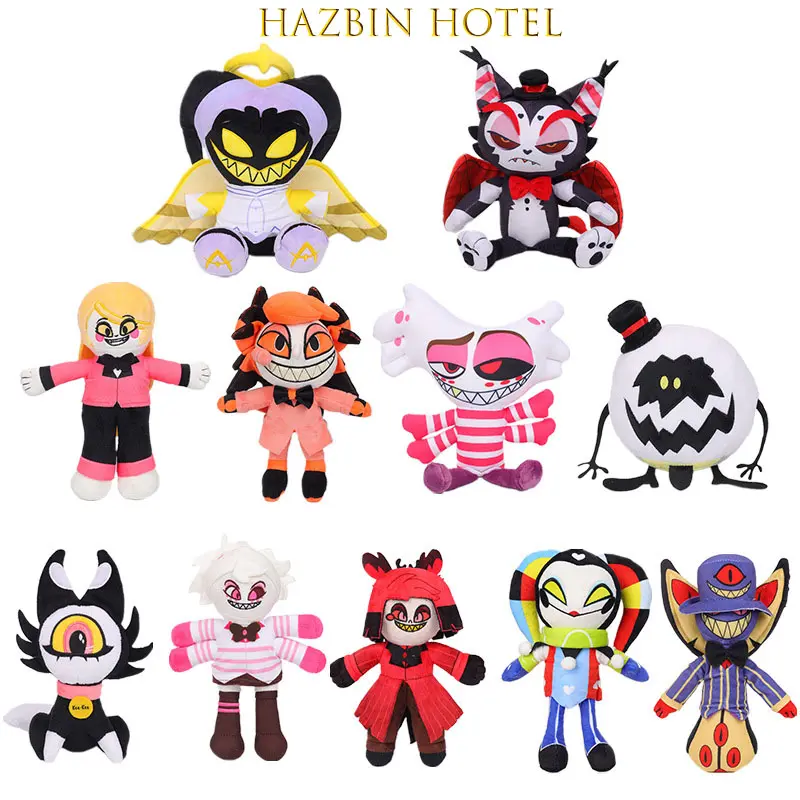 Children TV Cartoon Hazbin Hotel Peluches Anime Plush Doll Charlie Morningstar Vaggie Alastor Plush Toy Boys And Girls Soft Doll