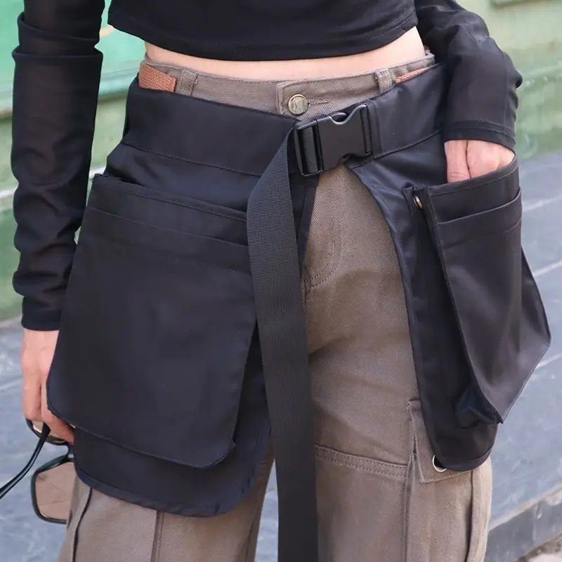 Adjustable Multi-Pocket Waterproof Waist Bag with Zipper, Unique Design, Sport Outdoor Garden Picking Multifunctional Belt Apron, Zipper Fanny Pack, Everything Belt Bag