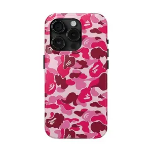 Heavy-Duty Shockproof Smartphone Case, Camo Military Pattern Graphic Streetwear Accessory for iPhone 17 Pro Max, 16 Air, 15, 14, 13, 12, 11 – Rugged Outdoor Aesthetic Rubber Cover with Protective Toughness for Cellphone, Handheld Devices