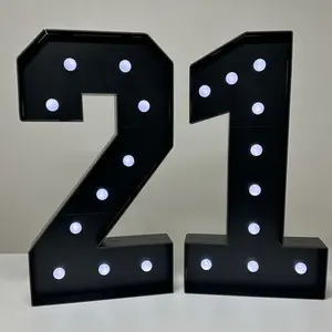 3FT Large Light up Numbers 0-9 Marquee, Black Mosaic Numbers for Birthday, Giant Number with Light 3 Feet Tall Frame Cardboard Pre-Cut Foam Board Kit Graduation Party Decorations for Graduation Anniversary Party Decoration Party Supplies