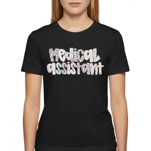 Medical Assistant Tshirt CMA Gifts MA shirt 100% Cotton Classic Fit Crew Neck Short Sleeves Comfortable Casual Wear