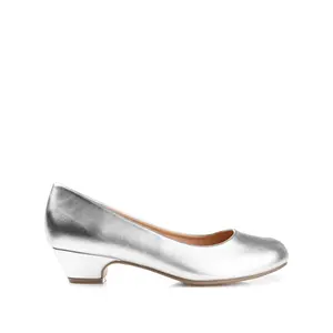 SAAR LOW PUMP HEELS IN WIDE - Silver