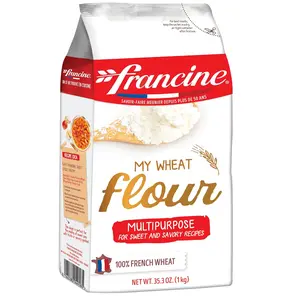 Francine Farine de Ble Tous Usages - French All Purpose Wheat Flour - 2.2 lbs (2 Of PACK)