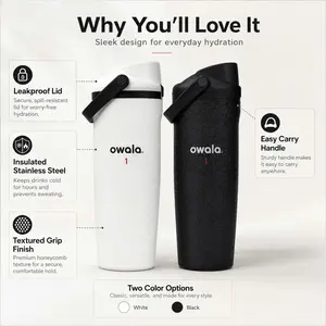 Owala Fairways For Days 30oz FreeSip Sway Golf Water Bottle – Limited Edition Leakproof Insulated Stainless Steel Tumbler with Straw