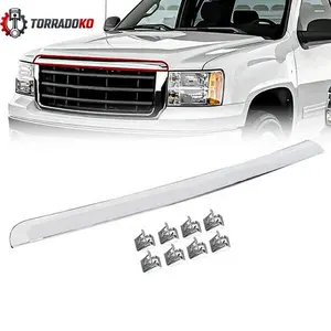For GM1235109 Hood Molding Trim Chrome Fit For 07-2013 GMC Sierra 1500 2500 3500