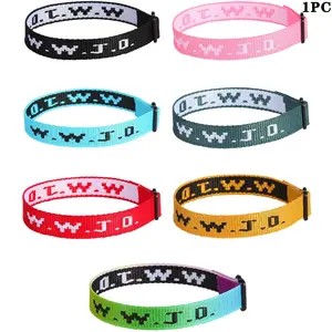 WWJD Letter Pattern Adjustable Bracelet, Adjustable Fit Bracelet, 1 Count Colorful Inspirational Christian Bracelet, Ideal Christian Gift, Men's and Women's Adjustable Bracelets