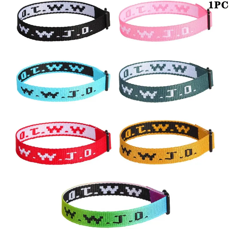 WWJD Letter Pattern Adjustable Bracelet, Adjustable Fit Bracelet, 1 Count Colorful Inspirational Christian Bracelet, Ideal Christian Gift, Men's and Women's Adjustable Bracelets, Accessory, Bracelet Wristband