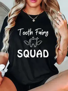 100% Cotton Tooth Fairy Costume Dentist Dental Assistant Hygienist T-Shirt