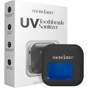 Mondano UV-C Toothbrush Sanitizer and Holder, Toothbrush Case - Manual/Electric Toothbrush Cover for Any Toothbrush Head - Rechargeable Toothbrush Travel Case, Tooth Brush Cover Cap for Home