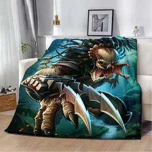 Movie Aliens vs Predators Printed Picnic Blankets Warm Blanket Soft and Skin-friendly Blanket Home Travel Birthday Gift