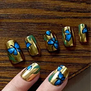 20sets handmade press-on nails selectable size and length random style-mona
