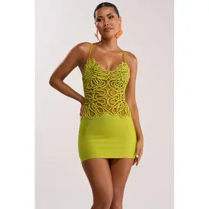 ANYTHING BUT BASIC MINI DRESS IN GREEN