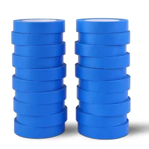 Blue Painters Tape 1 Inch Bulk -  Tape 20 Rolls x 1 Inch x 55 Yards - Painter's Tape Blue Masking Tape for Walls Painting Packing Automotive , Total 1100 Yards