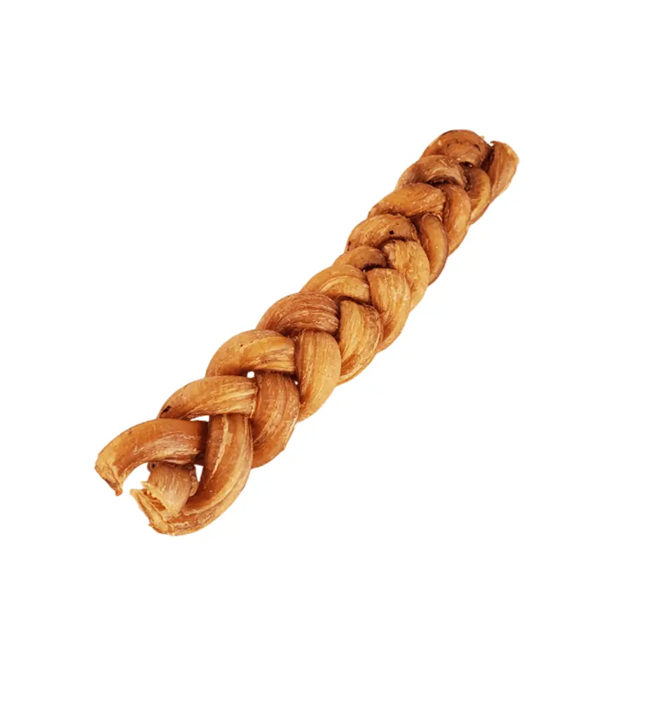 Braided Lamb Pizzle Dog Treat - Natural Dental Chew for Dogs