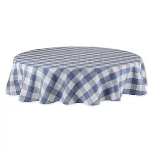 Design Imports Buffalo Check Tablecloth - 70" Round