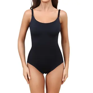 LEVAO Seamless Tummy Control Shapewear Bodysuit for Women, Sleeveless Slimming Body Shaper XS-XL