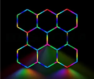 8' 6" x 8' 1" - RGB Hexagon Color Lights (8 Hexagons)