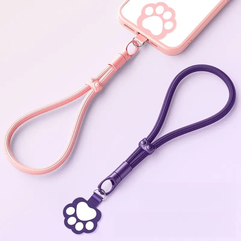 Adjustable Phone Lanyard Strap, Wristband Holder with Tag Loop, Fits Smartphones, Durable Mobile Accessory, Single Pack, Phone Accessories